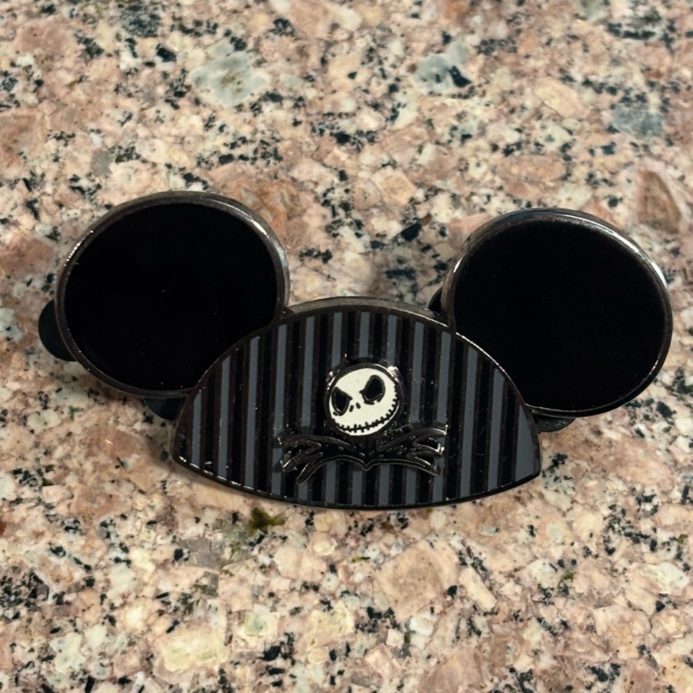 Touchstone Pictures Disney Mickey Mouse Ear Hat - Jack Skellington Trading Pin